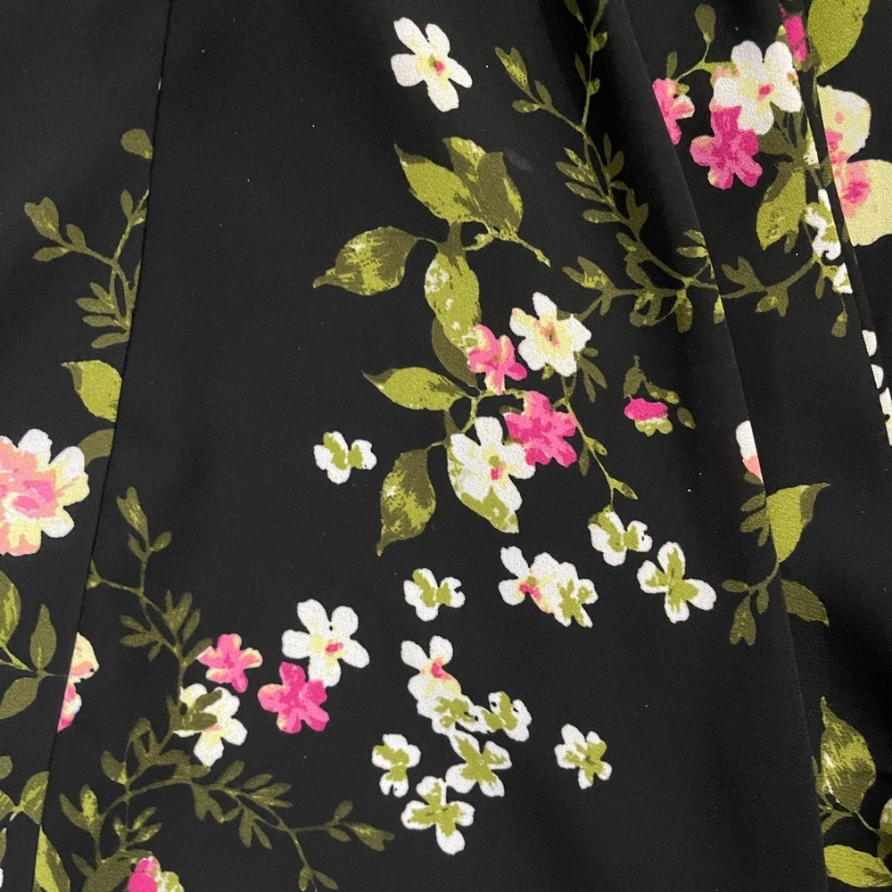 Maison Jules Women's Black Floral Sleevless dress, size 2 - Picture 6 of 9